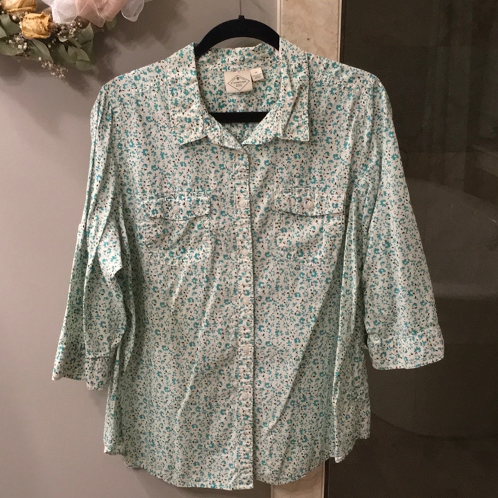 🔥CLEARANCE!🔥 St. John’s Bay 3/4 sleeve top 1X